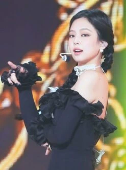 Black Ruffled Mini Jumpsuit | Jennie - BlackPink -Amped Apparel Jennie BlackPink Black Ruffled Mini Jumpsuit 4 600x813 1