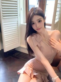 Pink Crystal Embellished Asymmetric Top | Jennie - BlackPink -Amped Apparel Jennie BlackPink Pink Crystal Embellished Asymmetric Top 13 600x800 1