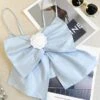 Sky Blue Big Ribbon Crop Top | Jennie - BlackPink -Amped Apparel Jennie BlackPink Sky Blue Big Ribbon Crop Top 10 600x723 1