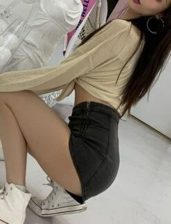 Black High Waist Fit Shorts | Jennie - BlackPink -Amped Apparel Jennie High Waist Fit Shorts 10 e1643962868312