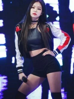 Black High Waist Fit Shorts | Jennie - BlackPink -Amped Apparel Jennie High Waist Fit Shorts Inspiration 1 e1643962825631 600x802 1