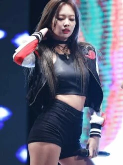 Black High Waist Fit Shorts | Jennie - BlackPink -Amped Apparel Jennie High Waist Fit Shorts Inspiration 2 e1643962810556 600x805 1