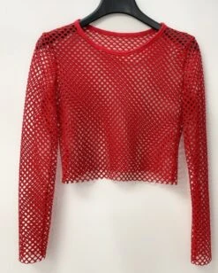 Black Wide Mesh Top | Jeongin- Stray Kids -Amped Apparel Jeongin Stray Kids Black Wide Mesh Crop Top 600x749 1