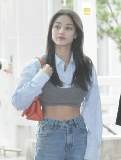 Blue Shirt And Grey Vest Two-Piece Set | Jihyo - Twice 19 Blue Shirt And Grey Vest Two-Piece Set | Jihyo - Twice -Amped Apparel Jihyo Twice Blue Shirt And Grey Vest Two Piece Set 600x789 1