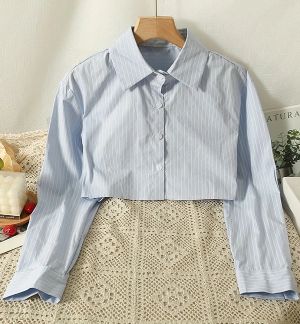 Blue Shirt And Grey Vest Two-Piece Set | Jihyo - Twice 4 Blue Shirt And Grey Vest Two-Piece Set | Jihyo - Twice - Image 2