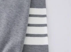 Grey Sweatshirt With Stripe Detail | Jin - BTS -Amped Apparel Jin BTS Grey Sweatshirt With Stripe Detail 10 600x444 1