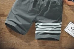 Grey Board Shorts | Jin – BTS 12 Grey Board Shorts | Jin – BTS -Amped Apparel Jin – BTS Grey Board Shorts 14 600x395 1