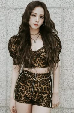 Brown Leopard Print Shorts | Jisoo - Blackpink -Amped Apparel Jisoo Blackpink Leopard Print Shorts 2 600x916 1