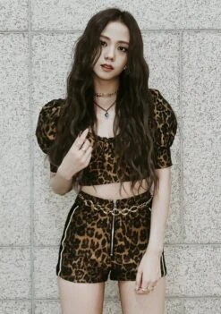 Brown Leopard Print Shorts | Jisoo - Blackpink -Amped Apparel Jisoo Blackpink Leopard Print Shorts 3 600x852 1