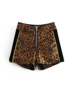 Brown Leopard Print Shorts | Jisoo - Blackpink
