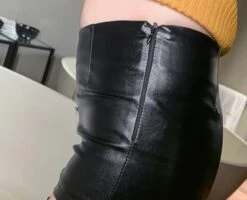 Black Bandage Synthetic Leather Shorts | Jiu - Dreamcatcher -Amped Apparel Jiu Dreamcatcher Black Bandage Synthetic Leather Shorts 1 600x485 1