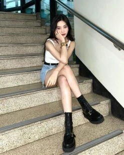 White Sling Cropped Top | Joy - Red Velvet -Amped Apparel Joy Red Velvet White Sling Cropped Top 3 600x750 1