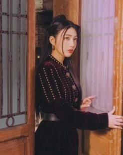 Wine Red Studded Mini Dress | Joy - Red Velvet -Amped Apparel Joy Red Velvet Wine Red Studded Mini Dress 3 600x759 1