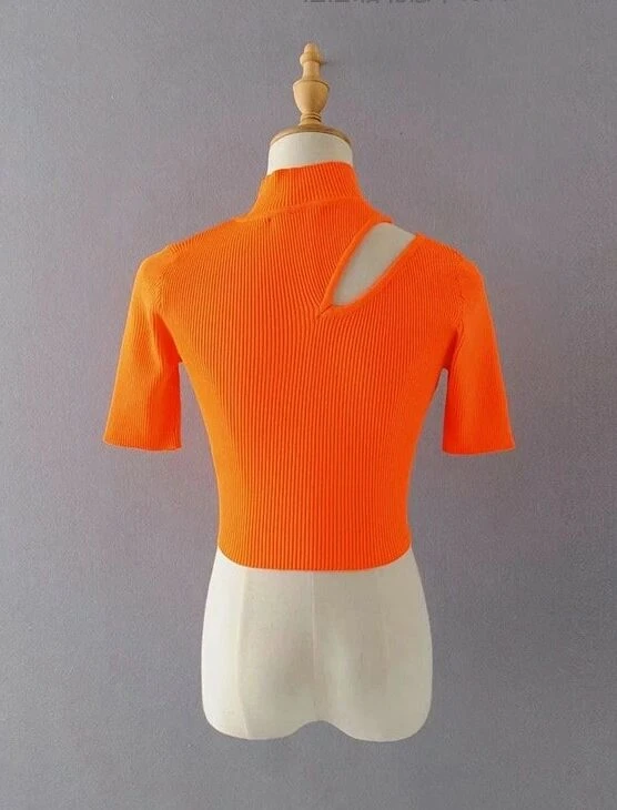 Pink Slant Chest Cut Crop Top | Joy - Red Velvet 6 Pink Slant Chest Cut Crop Top | Joy - Red Velvet - Image 4