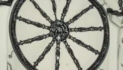 Beige Wheel Printed Vintage Shirt | Jungkook - BTS -Amped Apparel Jungkook BTS Beige Wheel Printed Vintage Shirt 4 600x342 1