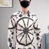 Beige Wheel Printed Vintage Shirt | Jungkook - BTS -Amped Apparel Jungkook BTS Beige Wheel Printed Vintage Shirt 7 600x804 1