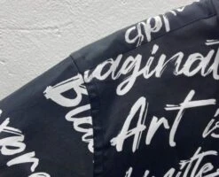 Black Short Sleeves Scribble Print Shirt | Jungkook - BTS -Amped Apparel Jungkook BTS Black Short Sleeves Scribble Print Shirt 4 600x486 1