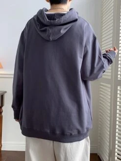 Grey Drawstring Hoodie | Jungkook - BTS -Amped Apparel Jungkook BTS Grey Drawstring Hoodie 7