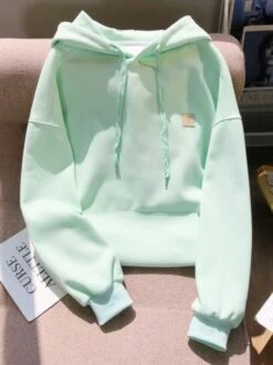 Mint Green Drawstring Hoodie | Jungkook - BTS -Amped Apparel Jungkook BTS Mint Green Drawstring Hoodie 1 600x804 1