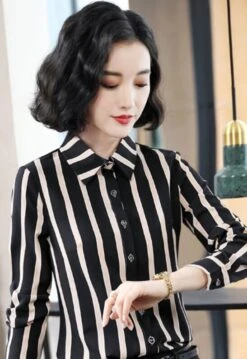 Striped Button-down Polo Shirt | Jungkook - BTS 18 Striped Button-down Polo Shirt | Jungkook - BTS -Amped Apparel Jungkook Striped Button down Polo Shirt 7 e1643819481219