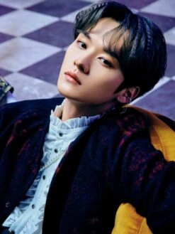 White Ruffled Long Sleeve Shirt | Leeknow - Stray Kids -Amped Apparel Leeknow Stray Kids White Ruffled Long Sleeve Shirt 2 600x798 1