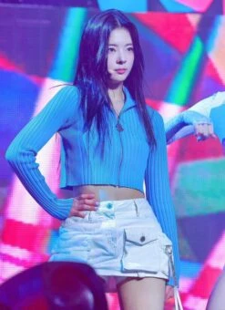 White Denim Skort With Pockets | Lia - ITZY -Amped Apparel Lia ITZY White Denim Skort With Pockets 1 600x826 1