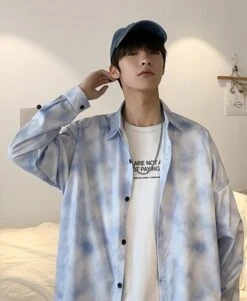 Light Blue Cloud Shirt | Suga - BTS 20 Light Blue Cloud Shirt | Suga - BTS -Amped Apparel Light Blue Cloud Shirt Suga BTS 10 600x730 1