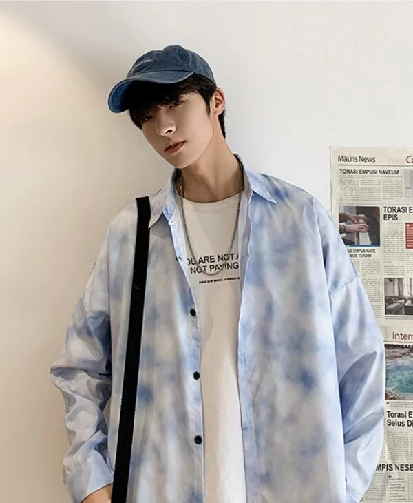 Light Blue Cloud Shirt | Suga - BTS 7 Light Blue Cloud Shirt | Suga - BTS - Image 5