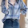 Light Blue Plaid Shirt | Renjun - NCT -Amped Apparel Light Blue Plaid Shirt Renjun NCT 2 e1711632831604 600x721 1