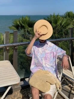 Lilac Floral Summer Shirt | Sunghoon - Enhypen -Amped Apparel Lilac Floral Summer Shirt Sunghoon Enhypen 2 600x801 1