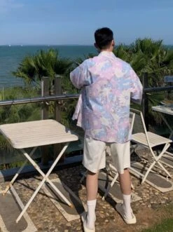 Lilac Floral Summer Shirt | Sunghoon - Enhypen -Amped Apparel Lilac Floral Summer Shirt Sunghoon Enhypen 3 600x803 1