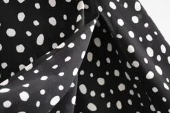 Black Polka-Dot Maxi Dress | Lisa - BlackPink -Amped Apparel Lisa BlackPink Black Polka Dot Maxi Dress 10 600x399 1