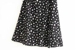 Black Polka-Dot Maxi Dress | Lisa - BlackPink -Amped Apparel Lisa BlackPink Black Polka Dot Maxi Dress 3 600x399 1
