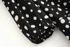 Black Polka-Dot Maxi Dress | Lisa - BlackPink -Amped Apparel Lisa BlackPink Black Polka Dot Maxi Dress 5 600x399 1