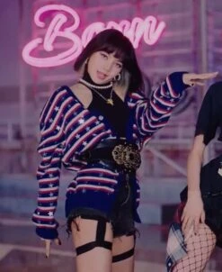 Black Shorts With Thigh Straps | Lisa - BlackPink -Amped Apparel Lisa BlackPink Black Shorts With Thigh Straps 12 600x734 1