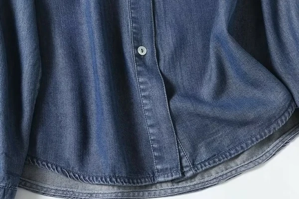 Blue Embroidered Collar Denim Shirt | Lisa - BlackPink 12 Blue Embroidered Collar Denim Shirt | Lisa - BlackPink - Image 10