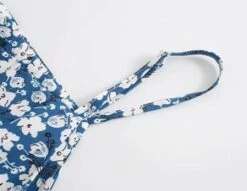 Blue Floral Sling Dress | Lisa - BlackPink -Amped Apparel Lisa BlackPink Blue Floral Sling Dress 16 600x465 1