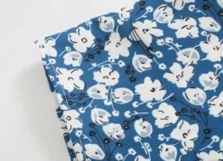 Blue Floral Sling Dress | Lisa - BlackPink -Amped Apparel Lisa BlackPink Blue Floral Sling Dress 9 600x434 1