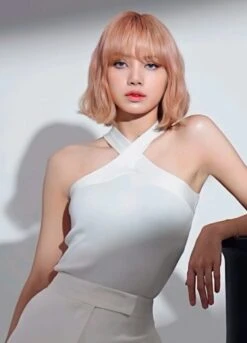 White Criss Cross Tank Top | Lisa - BlackPink -Amped Apparel Lisa BlackPink White Criss Cross Tank Top 3 600x834 1