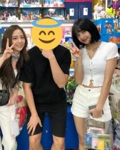 White Lettuce Knitted Buttoned Top | Lisa - BlackPink -Amped Apparel Lisa BlackPink White Lettuce Knitted Buttoned Top 1