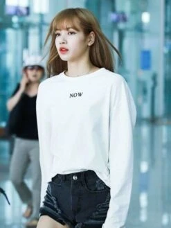 White "Now" Printed Sweatshirt | Lisa - BlackPink 11 White "Now" Printed Sweatshirt | Lisa - BlackPink -Amped Apparel Lisa BlackPink White Now Printed Sweatshirt 4 600x798 1