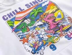 White Chill Since 1993 Pink T-Rex Hoodie | Lisa - Blackpink -Amped Apparel Lisa Blackpink White Chill Since 1993 Pink T Rex Hoodie 5 600x461 1