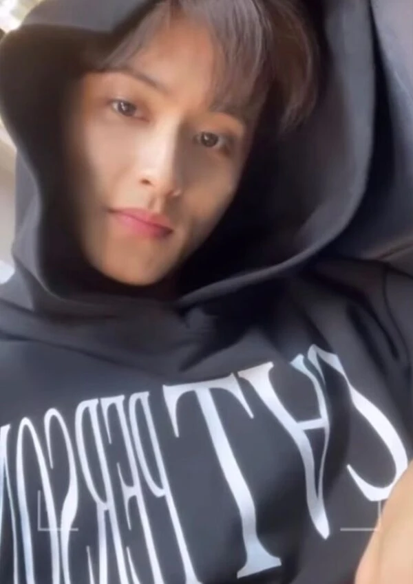 Black Cat Person Hoodie | Mark - NCT 7 Black Cat Person Hoodie | Mark - NCT - Image 5