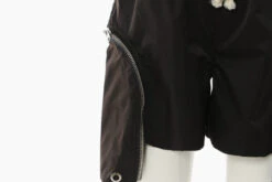 Black Zipper Pocket Casual Shorts | Mark - NCT -Amped Apparel Mark NCT Black Zipper Pocket Casual Shorts 4 600x400 1