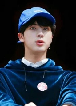 Midnight Blue Velvet Hoodie | Jin - BTS -Amped Apparel Midnight Blue Velvet Hoodie Jin BTS 600x840 1