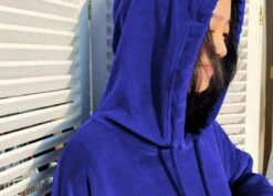 Midnight Blue Velvet Hoodie | Jin - BTS -Amped Apparel Midnight Blue Velvet Hoodie Jin BTS 8 600x429 1