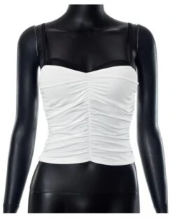 White Padded Camisole Top | Mina - Twice