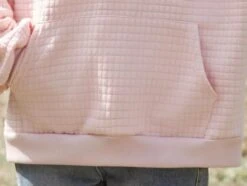 Pink Quilted Texture Hoodie | Mingyu - Seventeen -Amped Apparel Mingyu Seventeen Pink Quilted Texture Hoodie 8 600x452 1