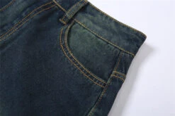 Dark Blue Denim Midi Skirt | Miyeon - (G)I-DLE -Amped Apparel Miyeon GI DLE Dark Blue Denim Midi Skirt 4 600x400 1