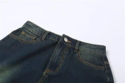 Dark Blue Denim Midi Skirt | Miyeon - (G)I-DLE -Amped Apparel Miyeon GI DLE Dark Blue Denim Midi Skirt 7 600x400 1